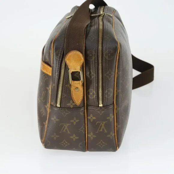 Authentic LOUIS VUITTON Monogram Reporter GM Shoulder Bag M45252 LV